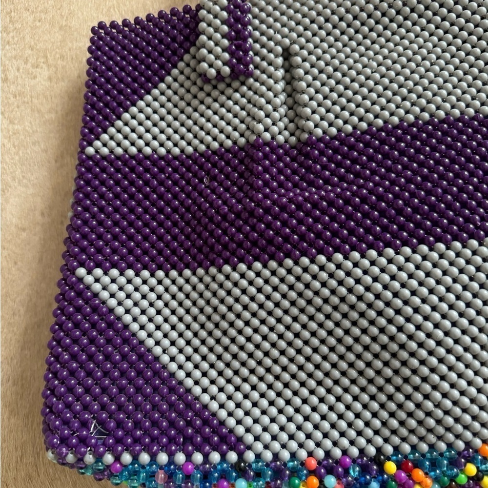 Collectible pop art purple grey bag 1960s - Picture 11 of 11